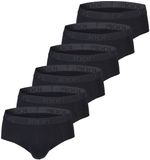 JOOP! Slip Everyday Set van 6 Zwart Effen Elastisch Katoen Mannen XXL