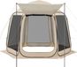 Tente moustiquaire, 3030 x 2650 x 2300 mm, tente pliante avec moustiquaire pour 4-8 personnes, avec auvent extensible, tente portable avec moustiquaire et sac de transport, avec filet sur les côtés, adaptée pour terrasse et usage extérieur, beige