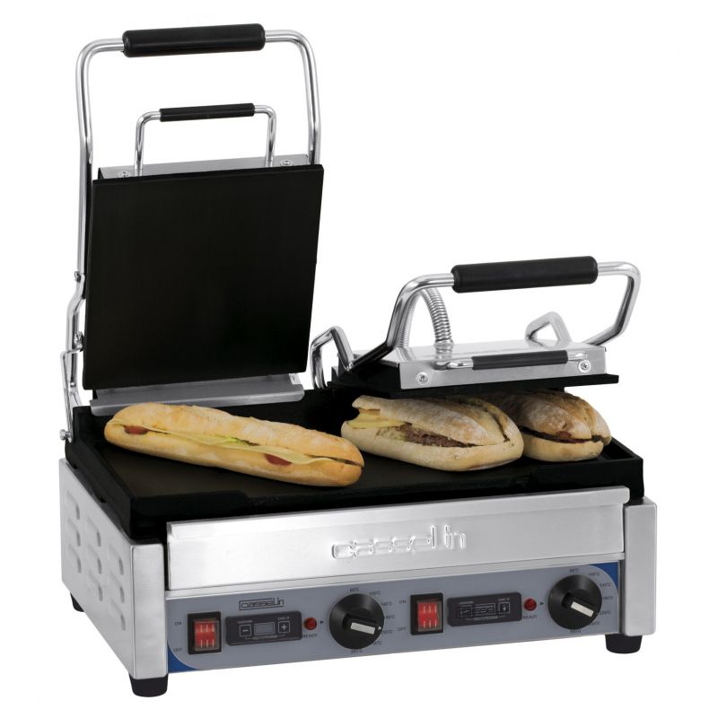 Casselin CGP2LLPT Contactgrill - Stainless Steel, 2900W, with Timer