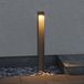 doporro Lampe de chemin extérieur IP65 Lampe de jardin avec alimentation et LED 5W 3000K 60 cm Lampe sur pied d'extérieur pour terrasse, jardin, allée Gris sable BaldersLights