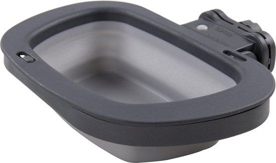 Dexas Benchvoerbak Inklapbaar - 600 ml - Siliconen - Grijs