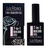 LaRosa 7-in-1 BUILDER GEL in een Fles – Versterkende Gel 15ml voor Nagelverlenging, Langdurige Base/Top Coat - TRANSPARANT ROZE