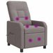 vidaXL Relaxstoel Taupe Stof