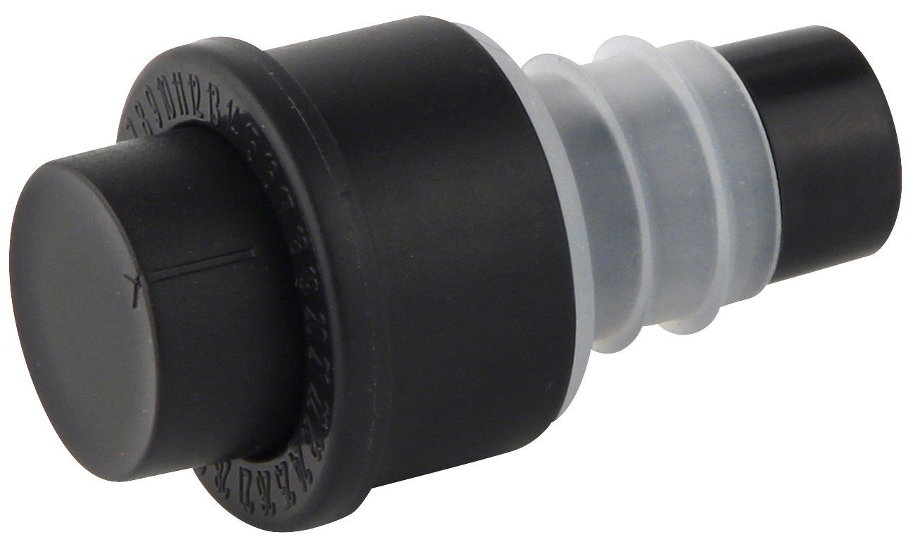 FACKELMANN 49605 Flessenstop Zwart, Wit Kunststof 6 cm
