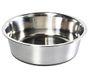Dehner Favoriete honden- en kattenbak zilver, ca. Ø 21,5 cm, hoogte 6,5 cm, volume 1650 ml, roestvrij staal, zilver