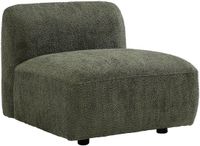 Vente-unique Fauteuil in groene bouclé stof DANEPI