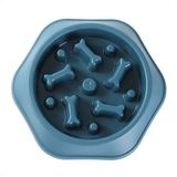 JAXY Anti Schrokbak Hond – Slowfeeder Hond en Kat – Voerbak – Anti-Slip Schrokbak – Voerpuzzel – Anti Schrok Hondenvoerbak – Slow Feeder Honden Voerbak – Marineblauw