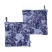 Moomin Arabia Maniques Forêt mystérieuse Moomin Bleu, 22x22 cm, lot de 2