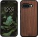 kwmobile telefoonhoesje geschikt voor Google Pixel 9a - Hoesje met bumper in donkerbruin - Backcover - hout
