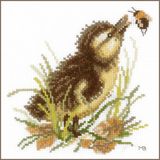 Lanarte Borduurpakket - Eendje en bij - Marjolein Bastin - 14 x 14cm