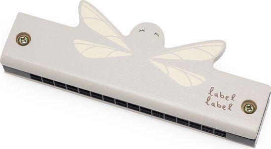 Label Label Houten Mondharmonica Nougat