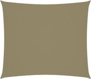 vidaXL Zonnescherm rechthoekig 2,5x3 m oxford stof beige
