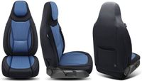 Bremer Sitzbezüge GmbH Premium Camper stoelhoezen voor Challenger C6 in Schwarz/Blau (2 losse stoelen)