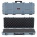 VEVOR Harde koffer voor lange geweren, met slot en voorgesneden schuim, 4-laags, oprolbaar, waterdicht conform IP67, stofdicht, 1090 x 410 x 155 mm, grijs, voor vlieg- en treinreizen