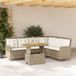 Maison Exclusive - Ensemble de meubles de jardin 2 pièces avec canapé et coussins, beige, en polyrotin