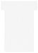 Franken GmbH TK209 T-kaarten maat 2 (kaarthoudermodule) 59 mm, doos met 100 stuks, wit