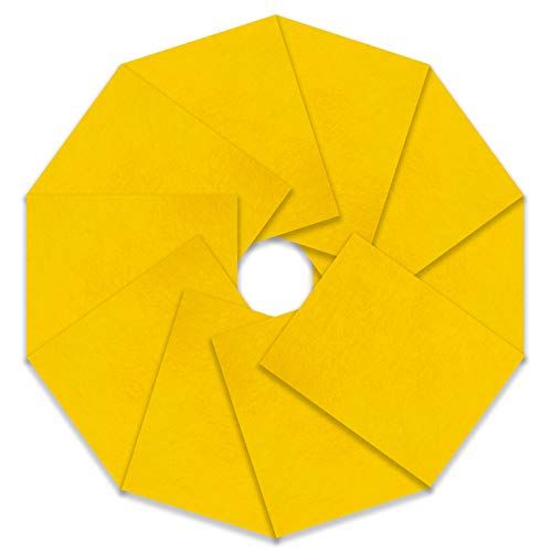 Trimits Craft Vilt, 10 Pack, Geel, 23 x 30cm