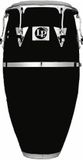 Latin Percussion LP559X1BK Patato Model Fiberglass Conga Black Chrome
