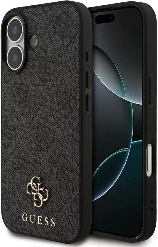 Guess Back Cover Case - iPhone 17 - Zwart - MagSafe-compatibel