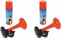 Partyxplosion B.V. Klaxon à air - 8x - rempli de gaz - 40 ml - Orange