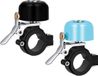 Unyqoos® Fietsbel – Luid, compact, retro-ontwerp, gemaakt van messing, aluminiumlegering en roestvrij staal, >80 dB, diameter 1,35 IN, 60 g, verkrijgbaar in 7 kleuren, maten S (22,2–25,4 mm) / L (28,6–31,8 mm), geschikt voor mountainbikes en racefi