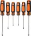 FX Tools Schroevendraaiers set - 6-delig - plat en kruiskop - 3-5-6 mm - Gereedschap set