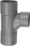 Wavin PVC T-stuk 88° 110x110mm - grijs