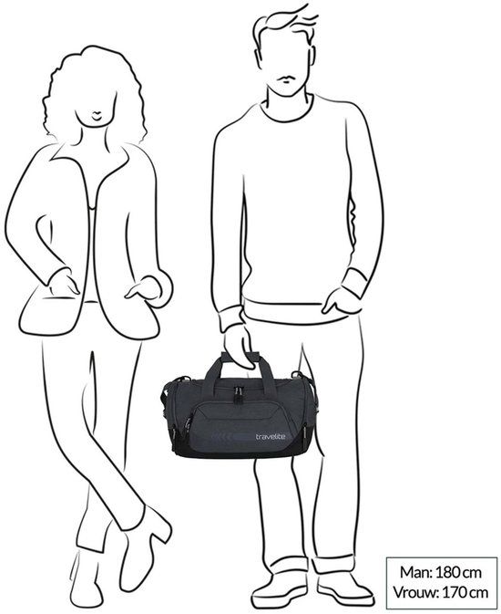Travelite Kick Off - Small 23 liter Travel Bag - Black
