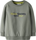 NAME IT Jongens Sweater Lange Mouw Katoen 95% Elastaan 5% Regular Fit Shadow Maat 110
