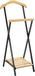 HAKU Dressboy met schoenenrek metaal zwart en massief hout naturel
