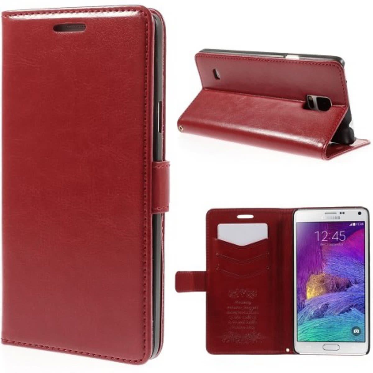 KDS Wallet case hoesje Samsung Galaxy Mega 6.3 rood