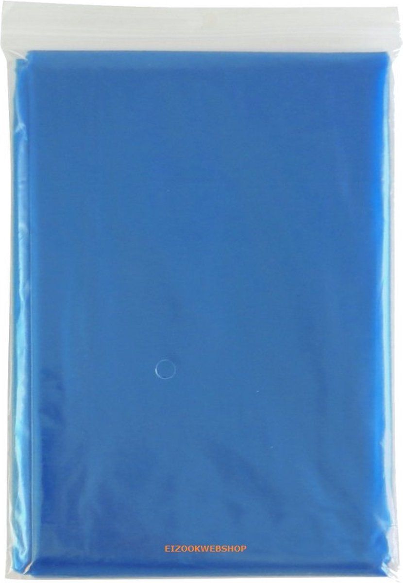 eizook 10 stuks wegwerp poncho Transparant Blauw