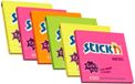 Stick'n 6 grote memoblokken - 101x101mm - extra sticky notes, gelinieerd, 6x 90 memoblaadjes