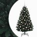 vidaXL Kunstkerstboom donkergroen met kerstballen 150 cm 150 LED's