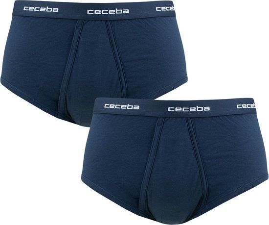 CECEBA New Classics Herenslip met gulp - 2-pack - Blauw - Maat 7XL