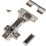 SOTECH Set van 2 stuks Kopscharnieren T52 110° Hoekaanslag met automatische sluiting en demper incl. montageplaten