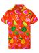 King Kameha Shirt 'Flamingo Melone' oranje