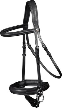 Waldhausen Bitless Supersoft X-line Teugel Zilver Full - Black - 13,5