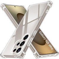 Phonillico® Case voor Samsung Galaxy S25 ULTRA - Schokbestendige bescherming Zacht TPU Transparant