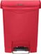 Rubbermaid Slim Jim Step-On Container - Front Step - Kunststof - 30L - Rood