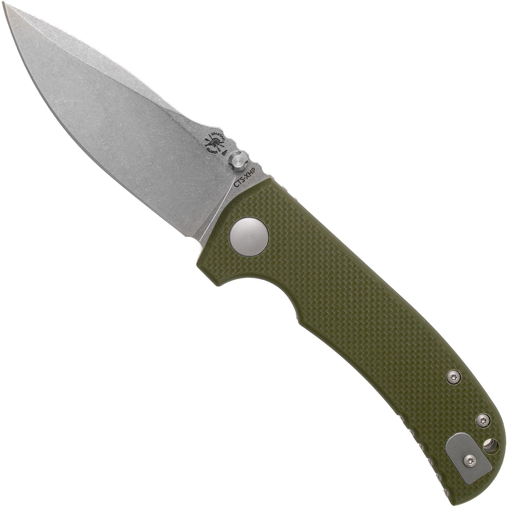 Spartan Blades Astor SFBL8GR Green G10 zakmes - Les George design