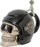 Harley-Davidson Schedel Biker Keramische Bierpul