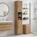 Maison Exclusive - Armoire de salle de bain avec étagères ouvertes, modèle ALKMAAR, en chêne artisan