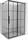 Mexen Rox L cabine de douche coulissante droite 115 x 75 cm, grille noire, noir