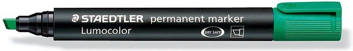 Staedtler Lumocolor 350 permanent marker - groen - 10 stuks