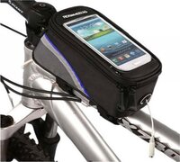 by i12Cover Waterdichte Telefoonhouder met opbergvak maat S voor fiets of mountainbike Roswheel Telefoon - Fietstas - Frame. o.a. voor iPhone 4 / 4s 5 / 5C /5s Galaxy J1 A3 S2 plus S3 mini S4 mini enz z Handige waterbestendige fietshouder Maat S voor uw telefoon met 