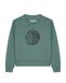 Watapparel Sweatshirt 'Don't overthink it ' groen / zwart