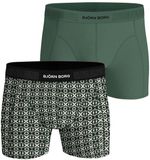 Björn Borg Bjorn Borg Boxershort Organic cotton 2-pack groen-print