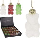 Merkloos Hanger Gummibeertje 7cm display a 24st. Meerkleurig Kunststof