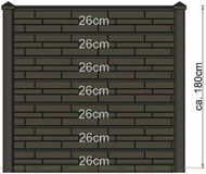 Merkloos Berton sleufpaal Reest gecoat tussenmodel 246 cm met kabeldoorvoer Tuindeco